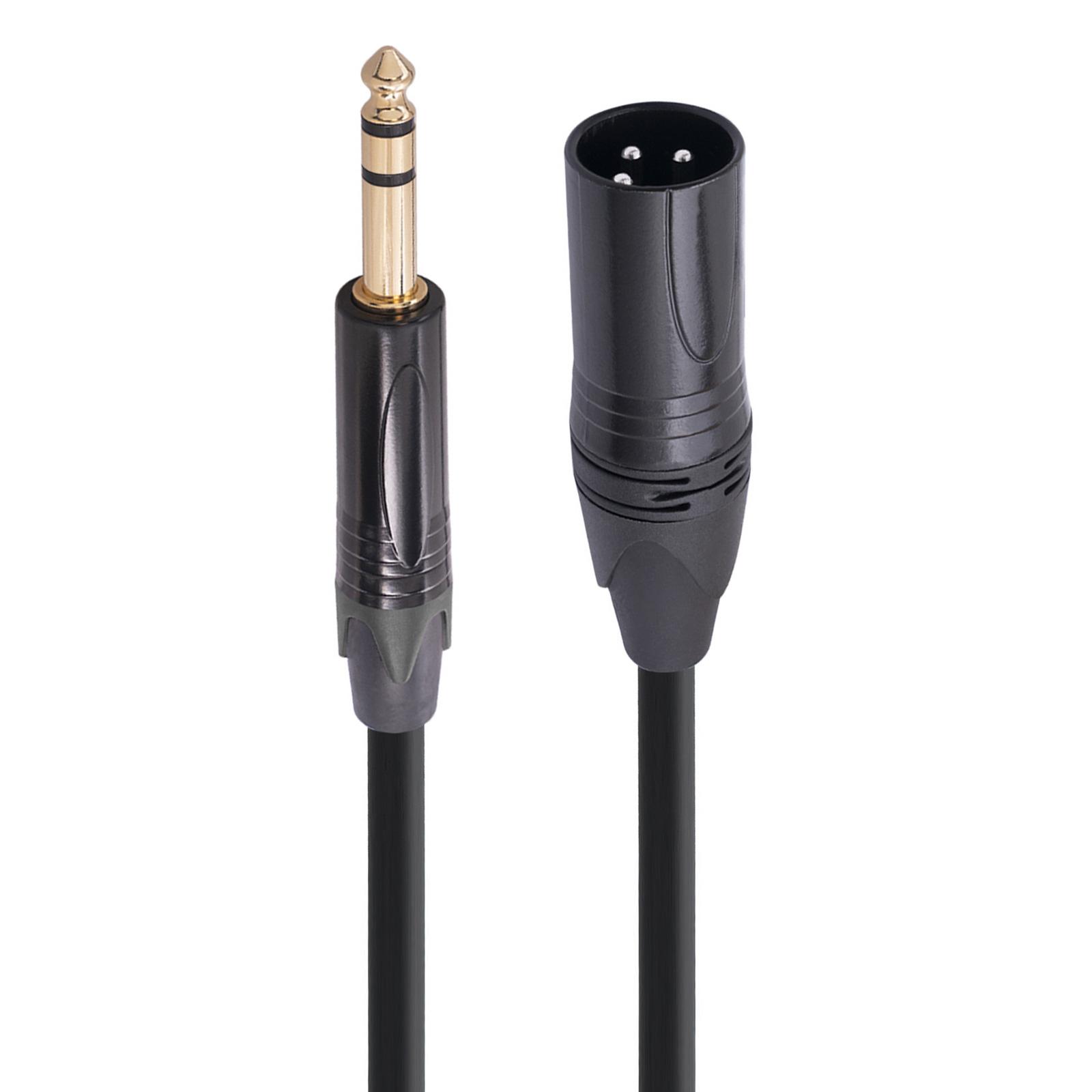 

Versatile 6.35mm to XLR Cable 6.35 Male Connector to XLR Male Plug Adapter Cord Line for Mixing Consoles and Speaker 100