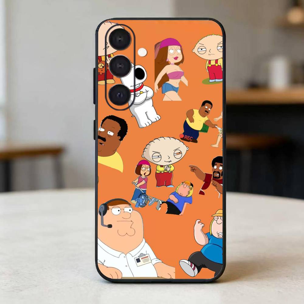 Family Guy Phone Case For Samsung Galaxy A73,A72,A71,A70,A52,A51 Others Soft Black Cover