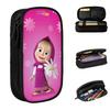 Cartoon Cute M-Masha And The Bear Pencil Cases Classic Pen Bags for Student Big Capacity Office Gift Pencilcases
