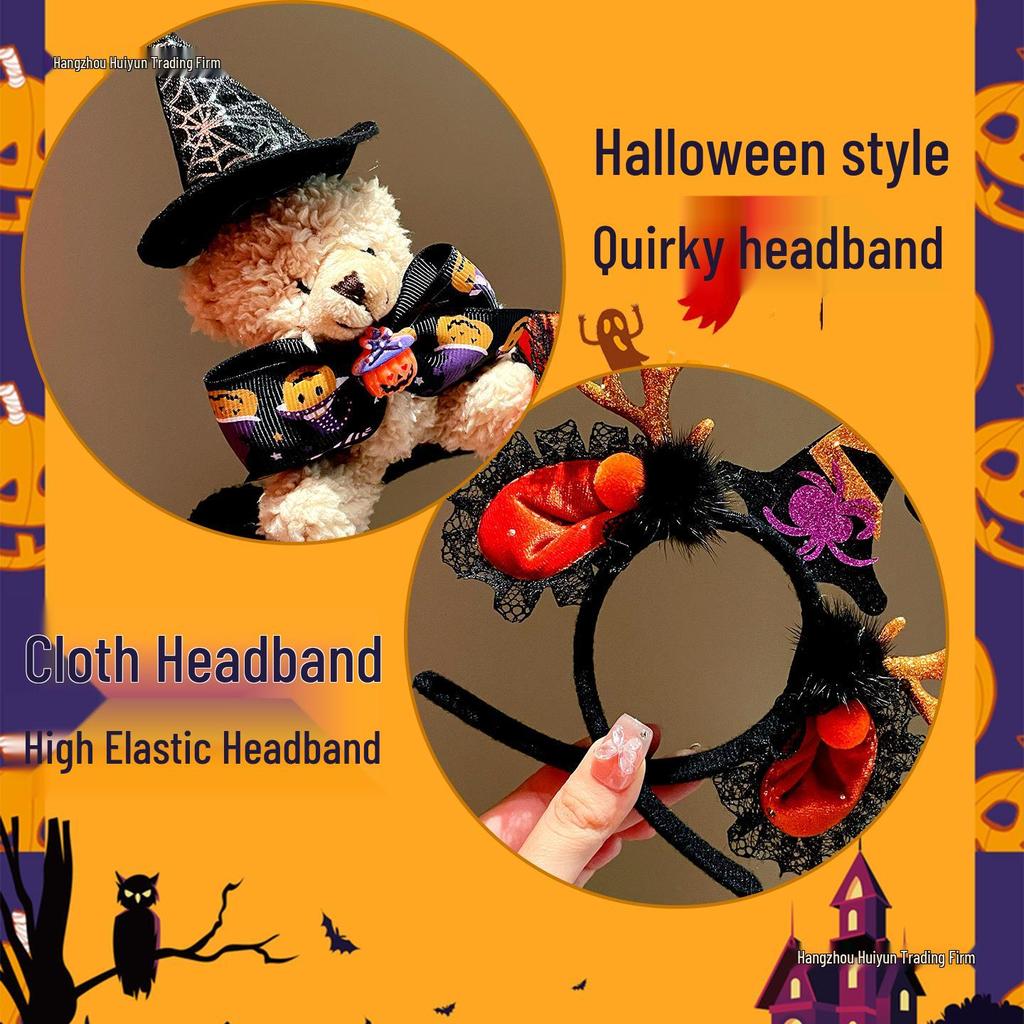 Children's Halloween Headwear: Funny Costume Props, Headband & Hair Clip Accessories