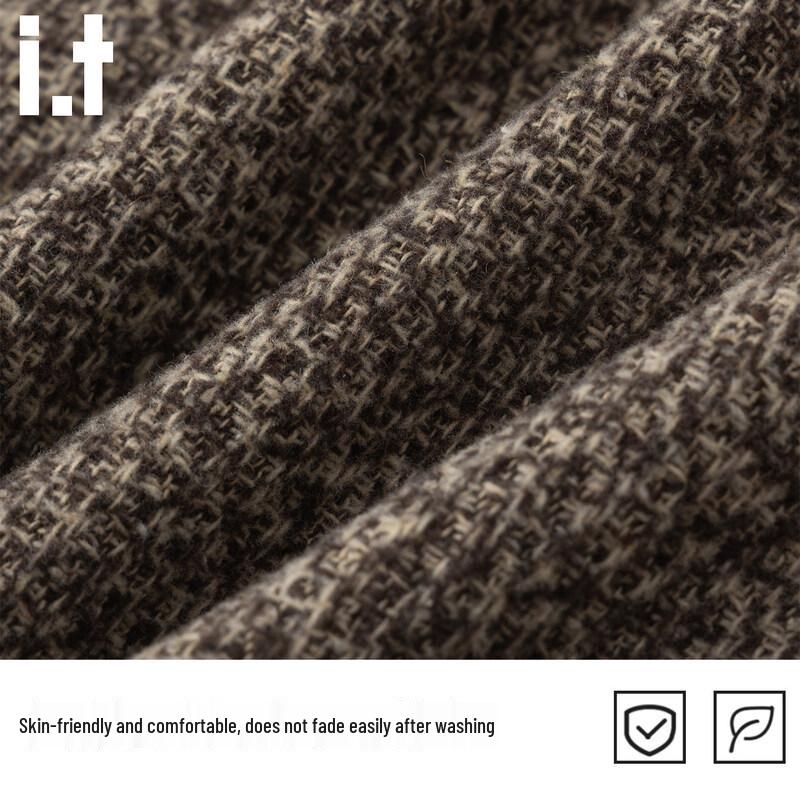 CHOCOOLATEit Men's Retro Lapel Knit Cardigan Shirt