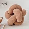 Pillow Manual Braided Knot Round Ball Shape Plush Elastic Sleeping Companion Sofa Couch Decoration Throw Pillow Photography Cushion