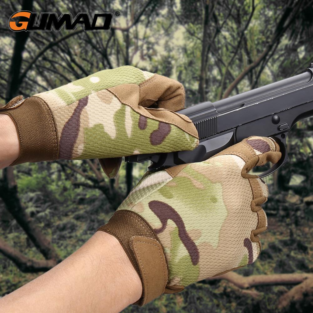 Summer Men Gloves Outdoor Sport Cycling Hunting Full Finger Glove Bicycle Mittens Camo Airsoft Hiking Climbing Shooting