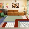 Retro Bauhaus Style Large Area Living Room Carpet