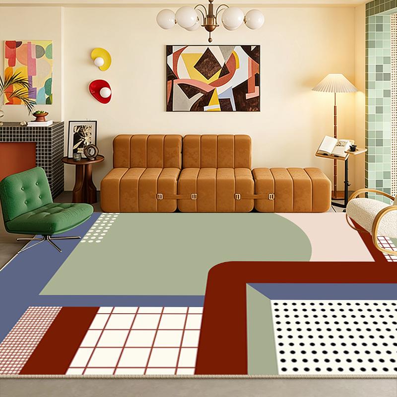 Retro Bauhaus Style Large Area Living Room Carpet