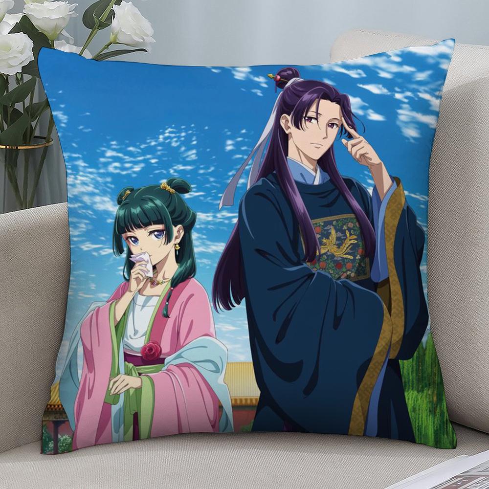 

T-The Apothecary Diaries Pillow Case Short Plush Sofa Decorative Gift Home Double-sided Printing Cushion 12x12in 30x30cm