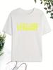 Funny 'Look Straight' Print T Shirt