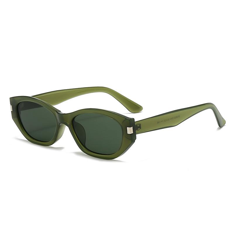 Korean Retro Cat Eye Cocoa Sunglasses for Women - High-End Fashion, Vacation & Street Style