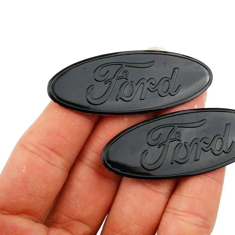 KRYQ4 Car Steering Wheel Logo Emblem Sticker CoverFor Ford Focus Kuga Fiesta Edge Explorer Escape Ecosport Mondeo Fusion Ranger Roush