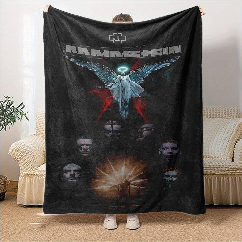 1 Stück Rammstein Engel Weiche Flanell All-Season Decke für Zuhause, Büro, Außenbereich Strapazierfähiger Komfort 100599