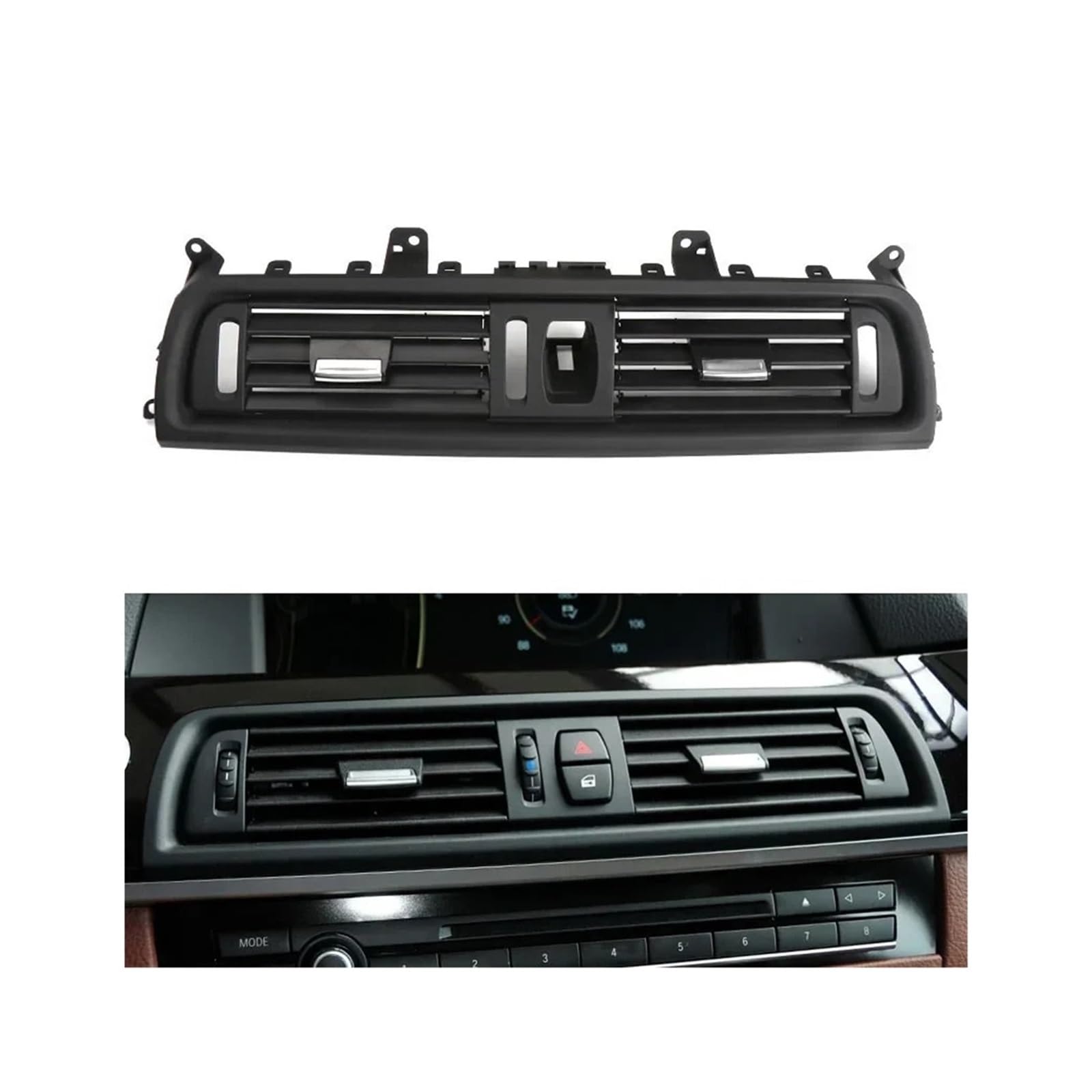 Compatible Front Center AC Air Vent Grille Cover Replacement for BMW 5 Series F10 One size