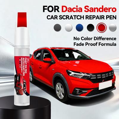 Car Paint Repair Pen For 2008-2025 Dacia Sandero Paint Scratch Repair Accessories Blue Green Grey Red White Grey Beige