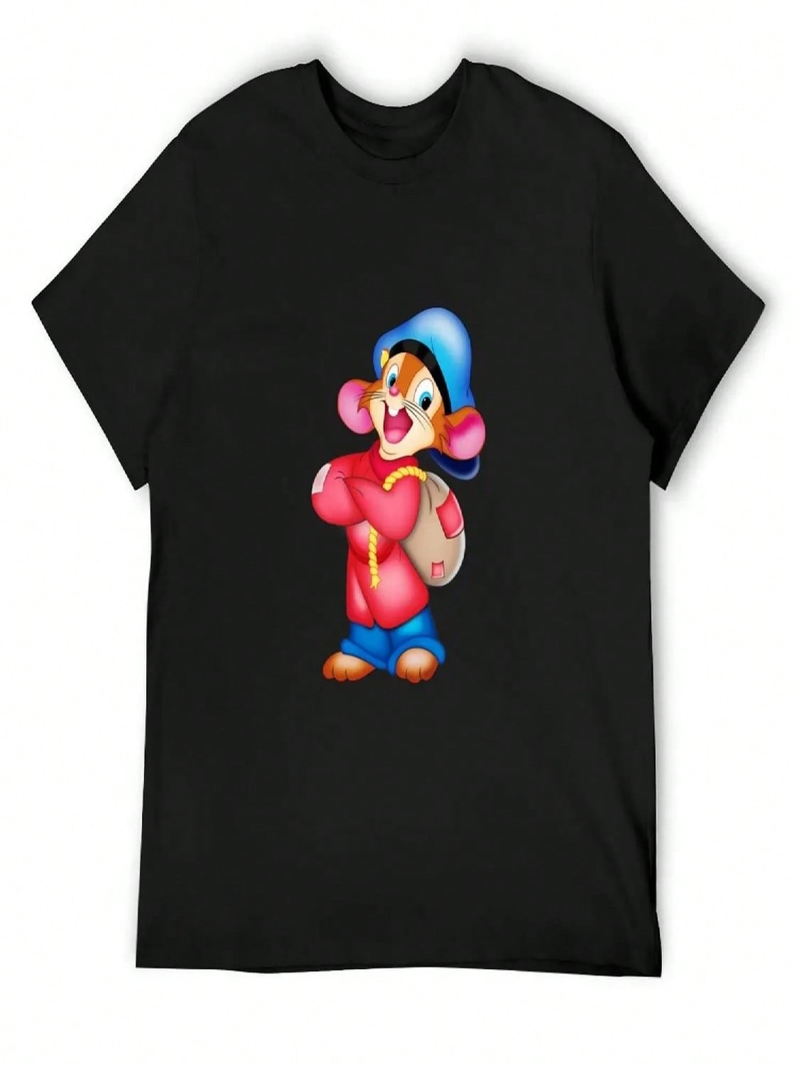 Happy Fievel - An American Tail T-Shirt Personalized T-Shirt Rapper Graphic Tees Oversizeds Anime Clothes Luxury Clothes unisex S разноцветный
