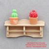 Dollhouse Miniature Hanging Cabinet Wall Cabinet Storage Rack Shelf 1:12 Dollhouse Furniture Living Room Model Decor Toy