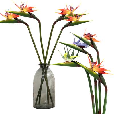 Künstliche Blume, lebensechter Paradiesvogel, realistische, nicht verblassende und pflegeleichte Heimdekoration