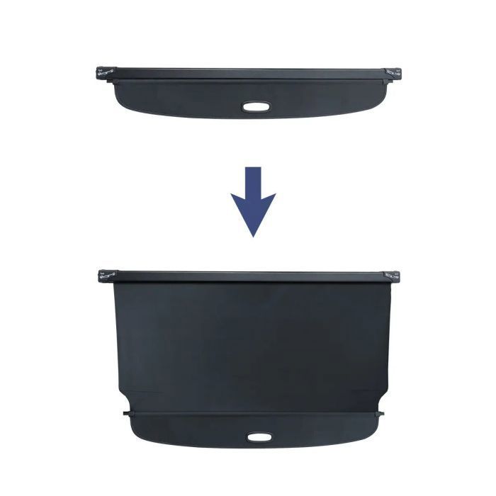 Cache-bagages - ix35 10-16 - Noir - Toile imperméable - Store enrouleur rétractable