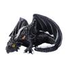 Sculpture de Dragon Noir Grande Taille Décoration Dragon en Résine Ornements de Dragon Cadeaux