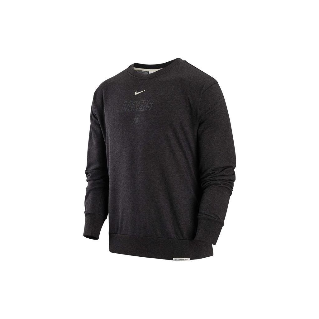 Nike Alphabet Print Crew Neck Long Sleeve Sweatshirt Men Tops Black DR2121-264