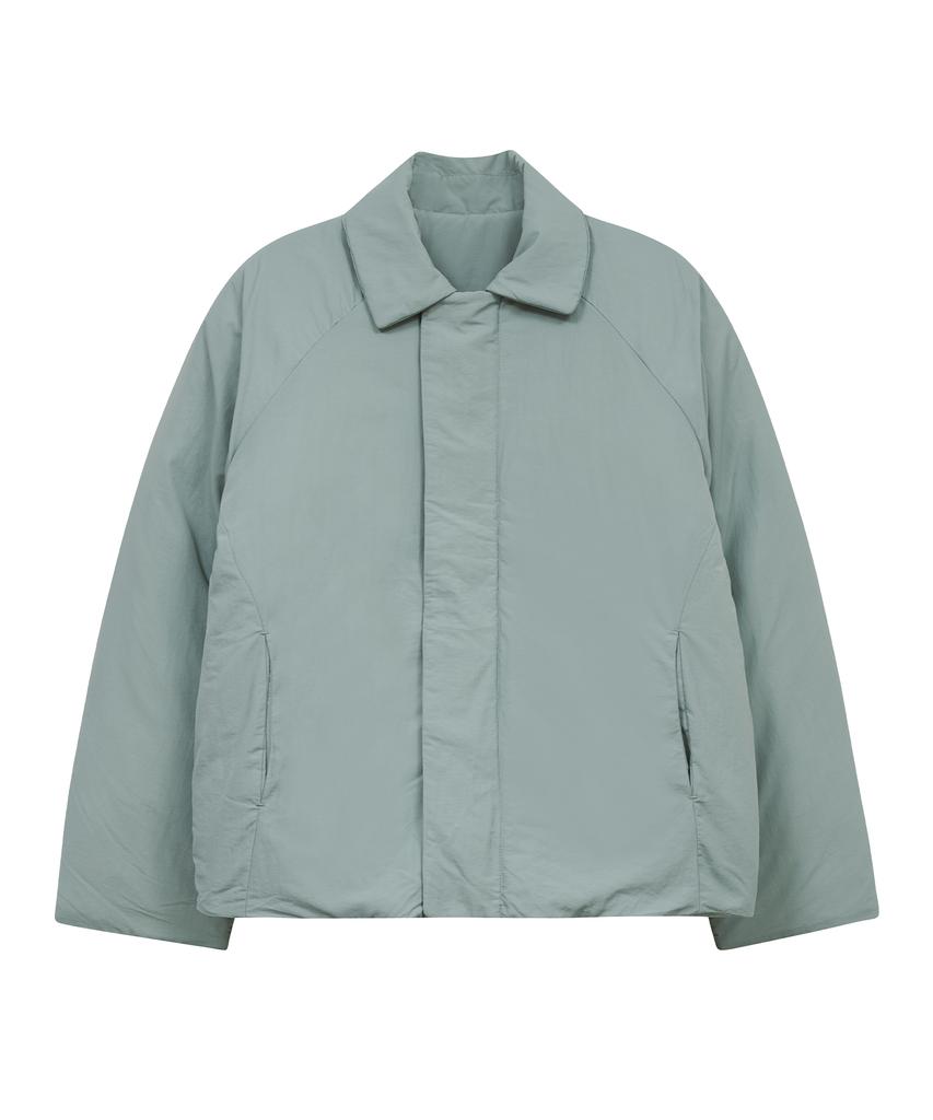 Ironyporno Whiteline 86-Iro299 Padded Collar Raglan Oversized Padded Jacket Mint