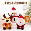 Christmas Plush Stuffed Animal Toy for Holiday Gifts and Decor