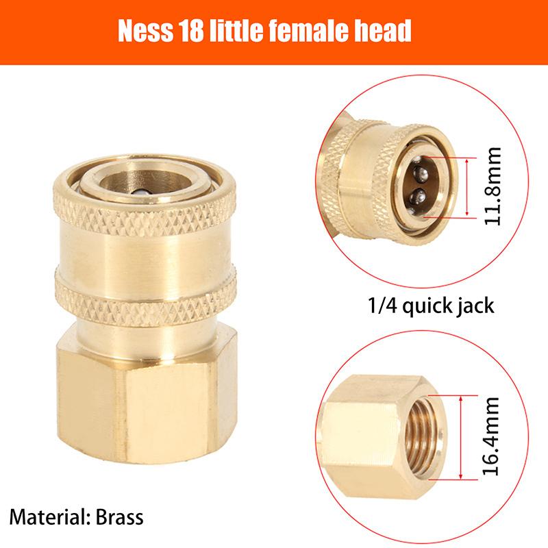 High Pressure Water Gun Water Pipe Quick Connector Car Washing Machine Water Outlet Accessories