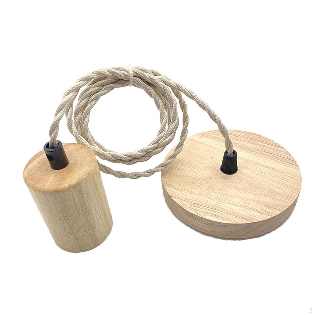Pendant Light Cord Hanging Vintage Lamp Fitting for Bedroom