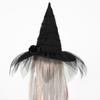 Baroque Baroque Witch Hat Velvet Cloth Wizard Cap Portable Halloween Witch Hat  Night Club