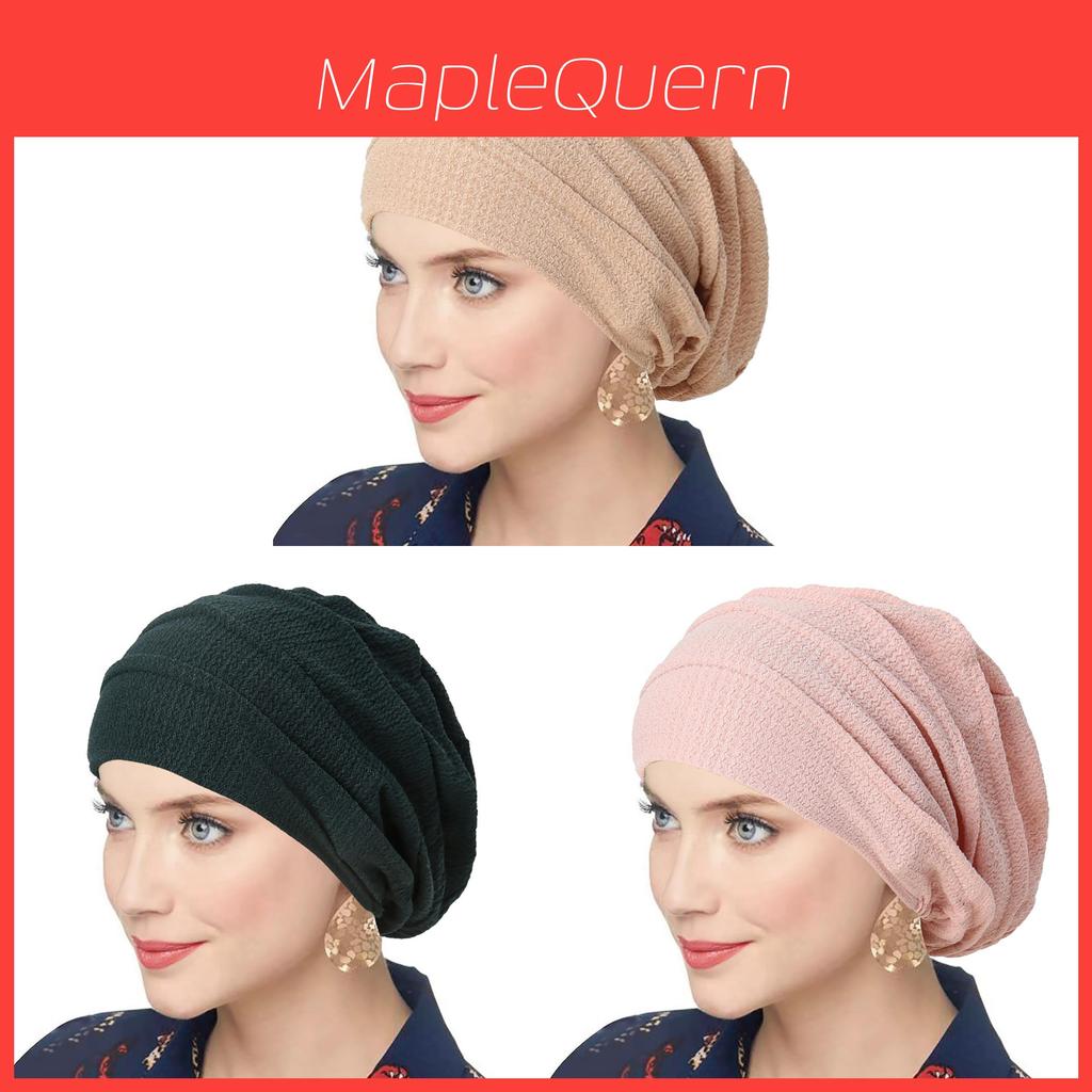 Polyester Knit Breathable Casual Beanie For Women With Elastic Fit Summer