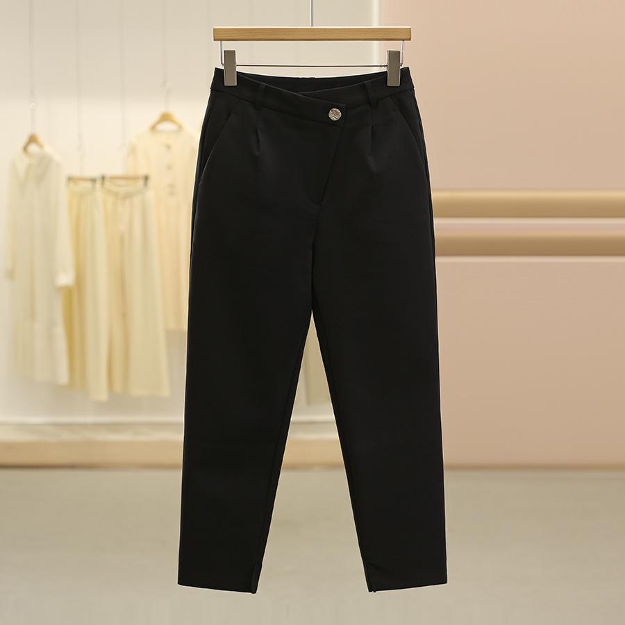 Wei Mei High-Waisted Slim Fit Slit Pants - Fall Collection