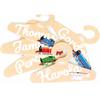 Kikka for Mother Thomas the Tank Engine Hangers, Styrene Material, Natural, 5 Designs, KT00020-1