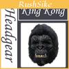 Gruselige Geisterhaus-Deko-Requisiten mit einem realistischen Gorilla-Kleid, einer Kapuze und einer Maske für Halloween-Feiern