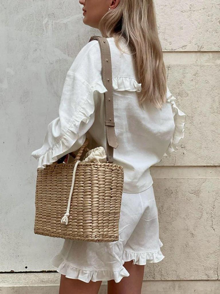 Summer New Arrival Women's Ruffle Fashion Shorts & Casual Set