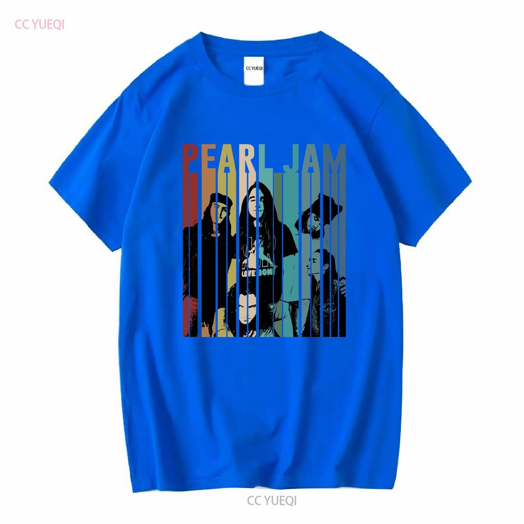 P E A R L Jam Band Vintage Retro T-Shirt Te1818 Vintage Gewaschenes Oberteil Für Den Alltag Grafik Atmungsaktiv Weich Streetwear Lässig