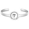 Twelve Constellations Stainless Steel Bracelet - Engraved Titanium Christmas & Birthday Gift