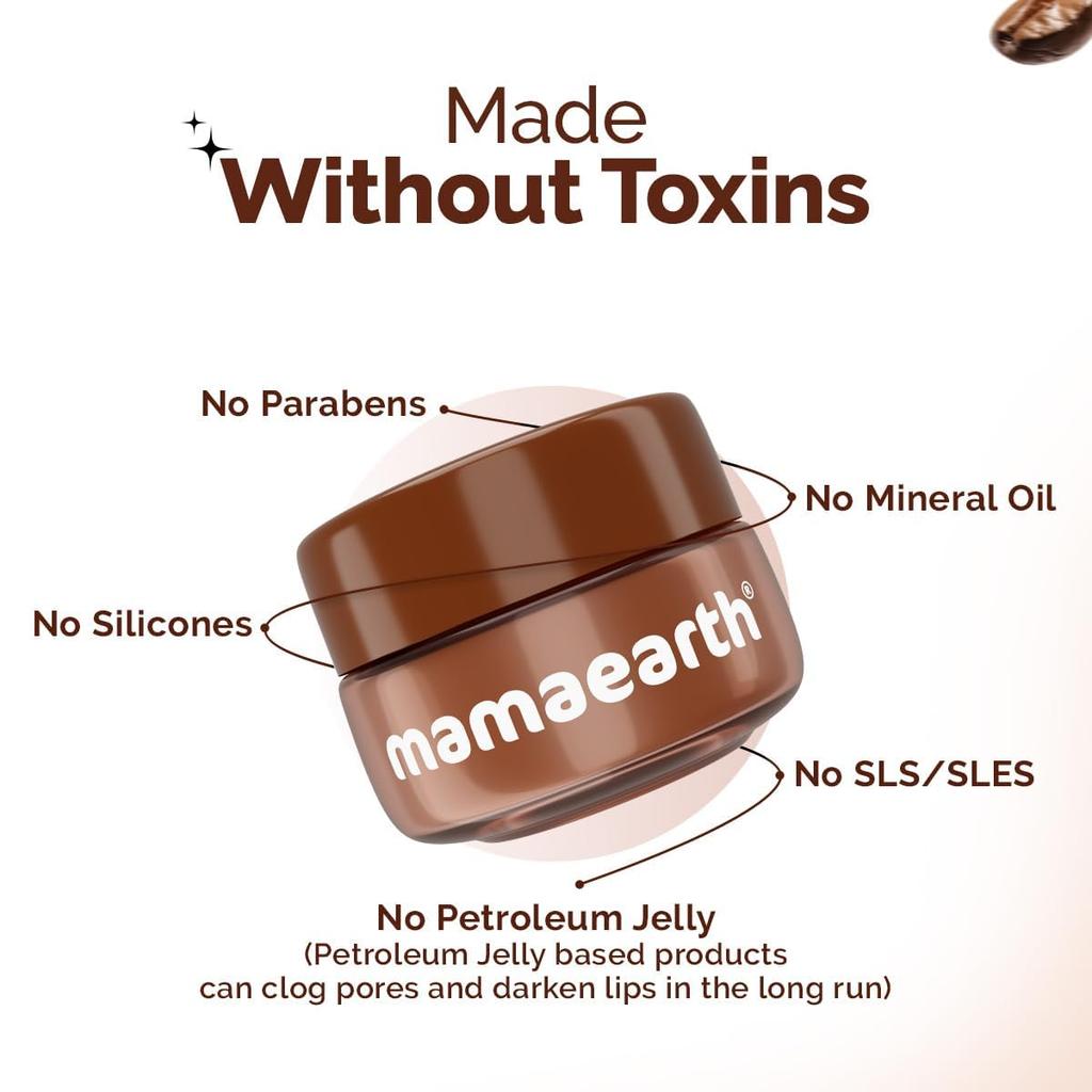 Mamaearth Cocoa Moisture Therapy Lip Balm 15 G For Dry Chapped Lips Glossy & Brightening