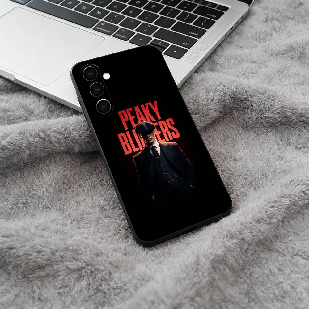 P-Peaky-B- Blinders-movie Black Soft Silicone Phone Case for Samsung Galaxy A73, A71, A72, A70, A53, A52, A51 Samsung a10