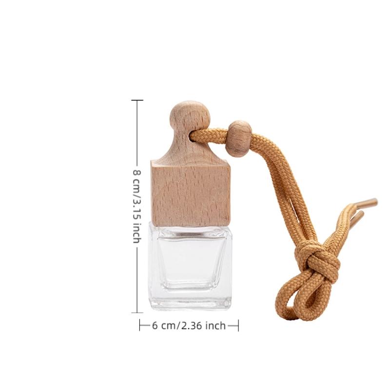 Empty Pendant Auto Perfume Mini Perfume Bottles Glass Bottles Aromatherapy Essential Oil Container Hanging Diffuser Auto Decor