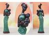 3-Piece Resin African Doll Set: Creative Home Decoration Ornaments