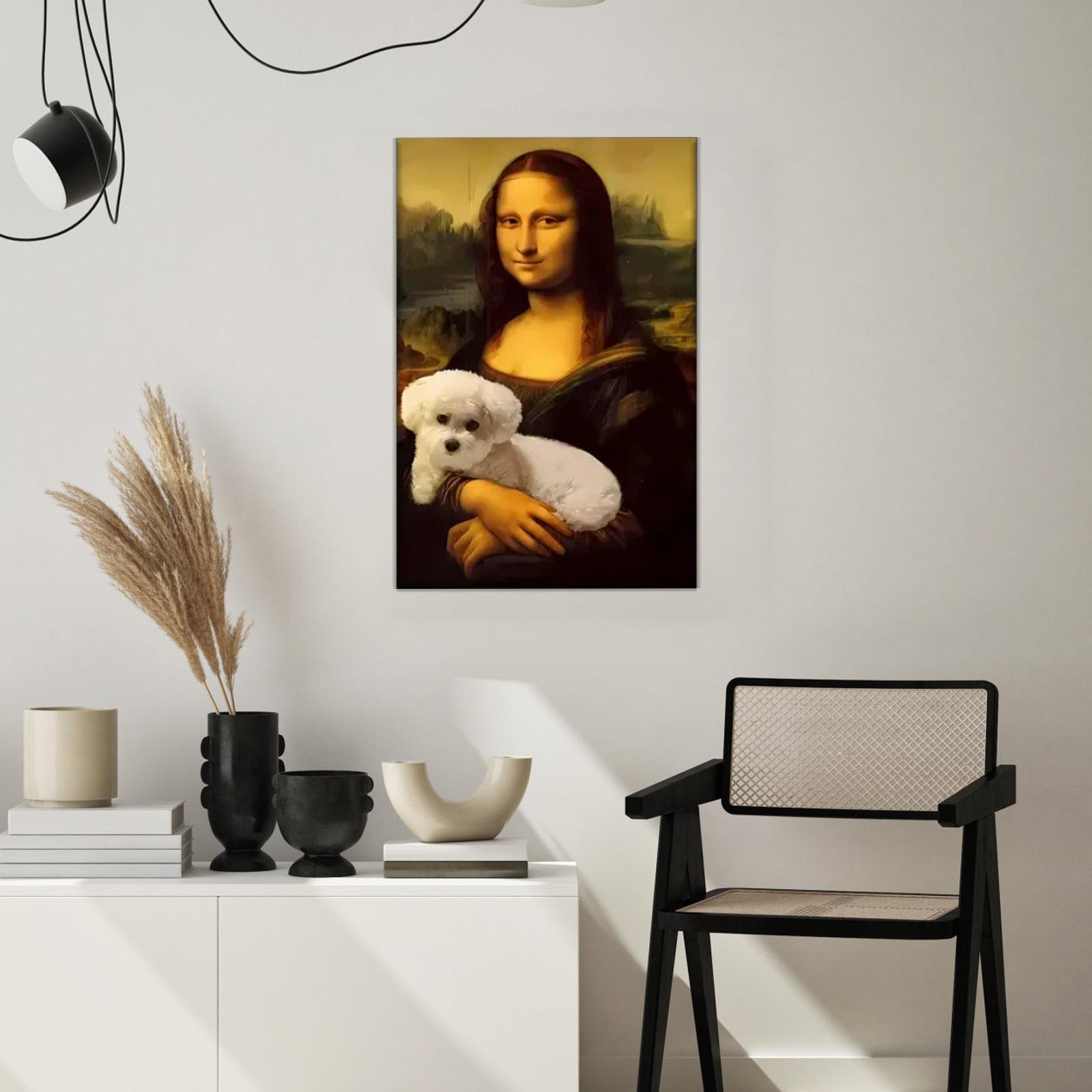 

Lisa Bathroom Art, Lisa And Pet Picture Posters, Humorous And Quirky Fun Home Decor Living Room Wall Art One Size