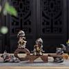 1pcs Creative Chinese Mythology Series Crafts Simple Monkey King Figurines Fashion Home Decoration Crafts Ceramic Ornaments