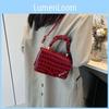 Trendy Casual Small Square Crossbody Bag Fashionable Pu Leather Handbag For Women