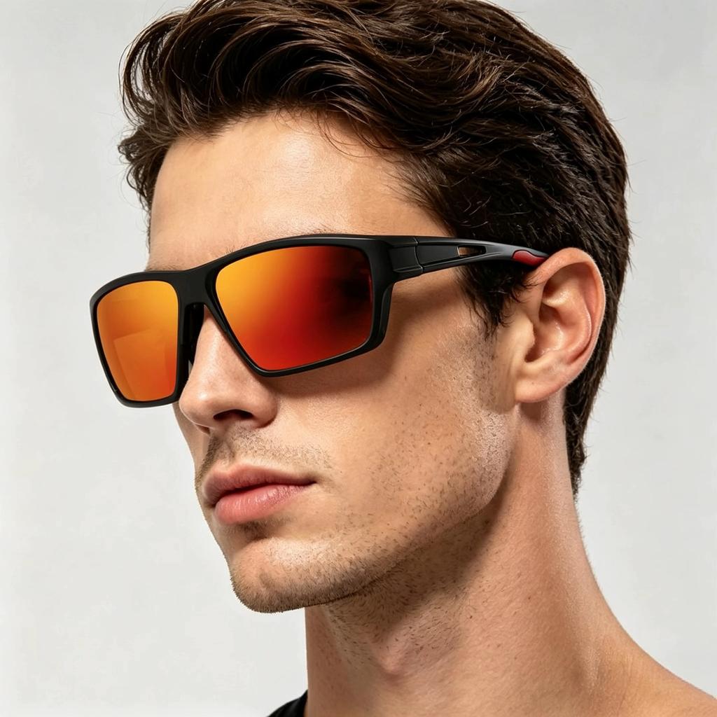 New European and American polarized sports sunglasses men's and women's outdoor cycling fishing colorful sunglasses UV protection goggles