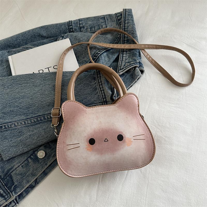 

Милая забавная кошка-хлеб 2025 осень новая женская мода универсальная простая с высоким чувством плечевая сумка-мессенджер хаки