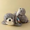 Muñeco de foca de simulación lindo muñeco de foca lindo de zoológico juguete de peluche para niños juguete de acuario regalo