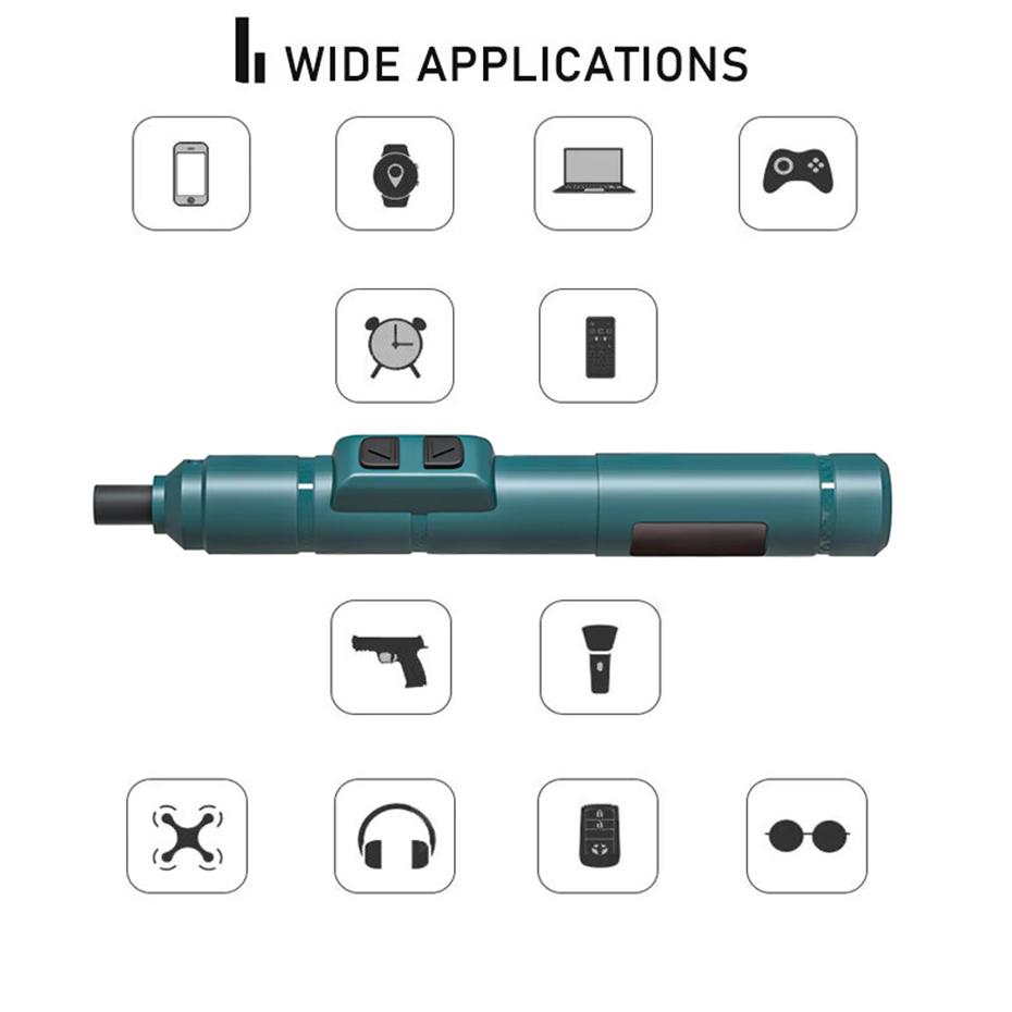 Mini Destornillador Eléctrico Inalámbrico 3.6V Li-ion Torque Ajustable Kit de Herramientas Portátil Reparación de Electrónica Bricolaje para el Hogar Azul
