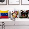 Aesthetic Art Venezuela cushion cover soft Comfortable Pillow Case for Sofa Living Room Home office Decor Protective Covers