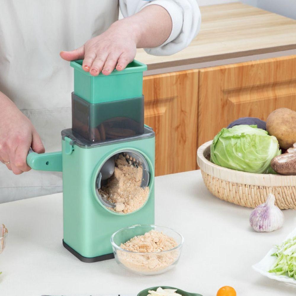 Vegetable Shredder Rotary Cheese Grater Labor-saving Nut Grinder Smoothies