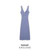 Spring 2025 Women's European-American Fashion Vacation Midi Dress