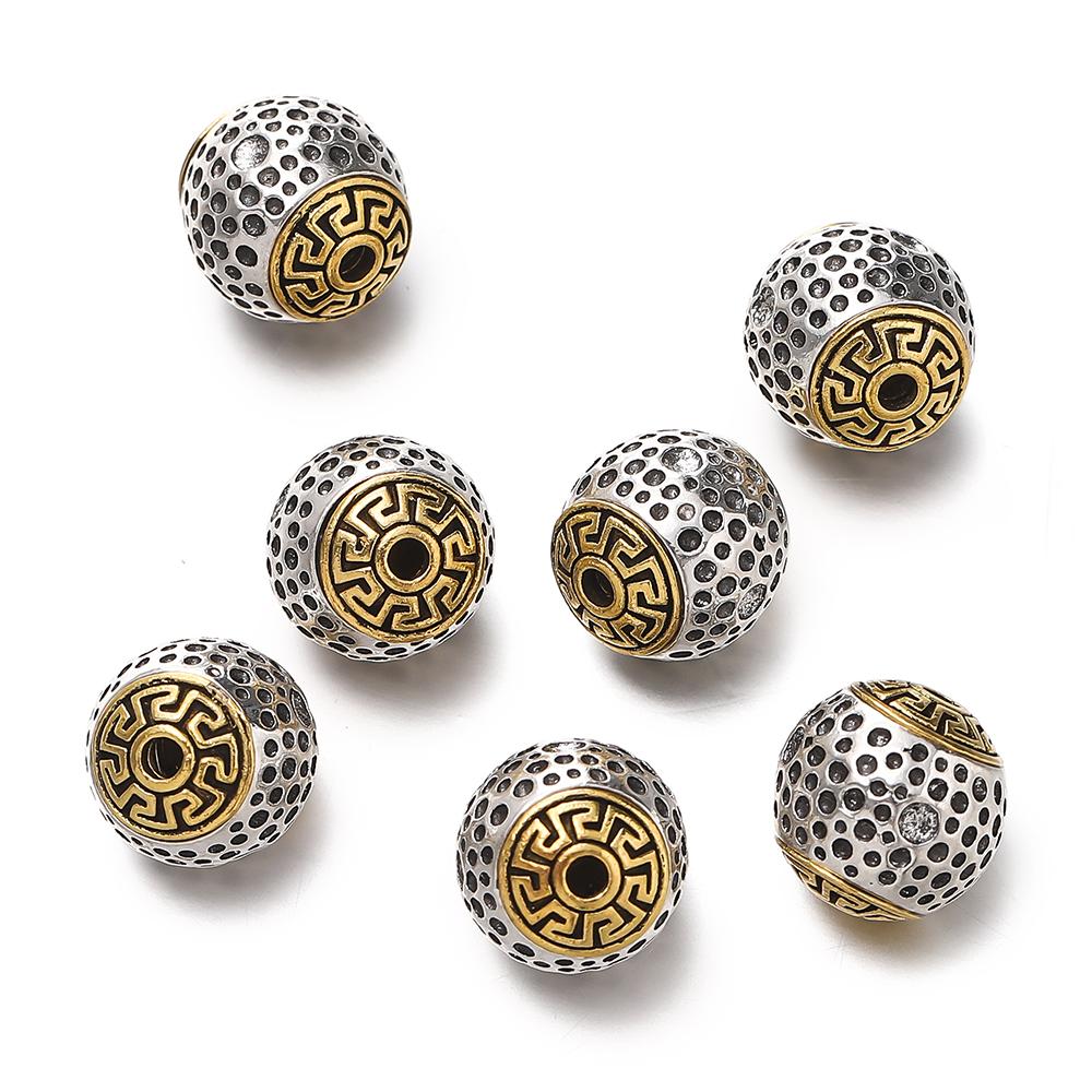 5pcs/lot Alloy Spacer Beads Metal Color Irregular Bead for DIY Jewelry Bracelet Necklace Making Findings Supplies Accessories