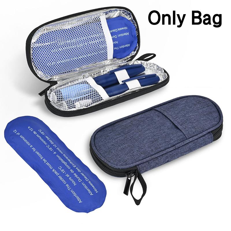 Insulin Cooler Bag Portable Insulated Protector Waterproof Insulin Travel Case Cooler Box Large Capacity Diabete Insulin Ice Bag